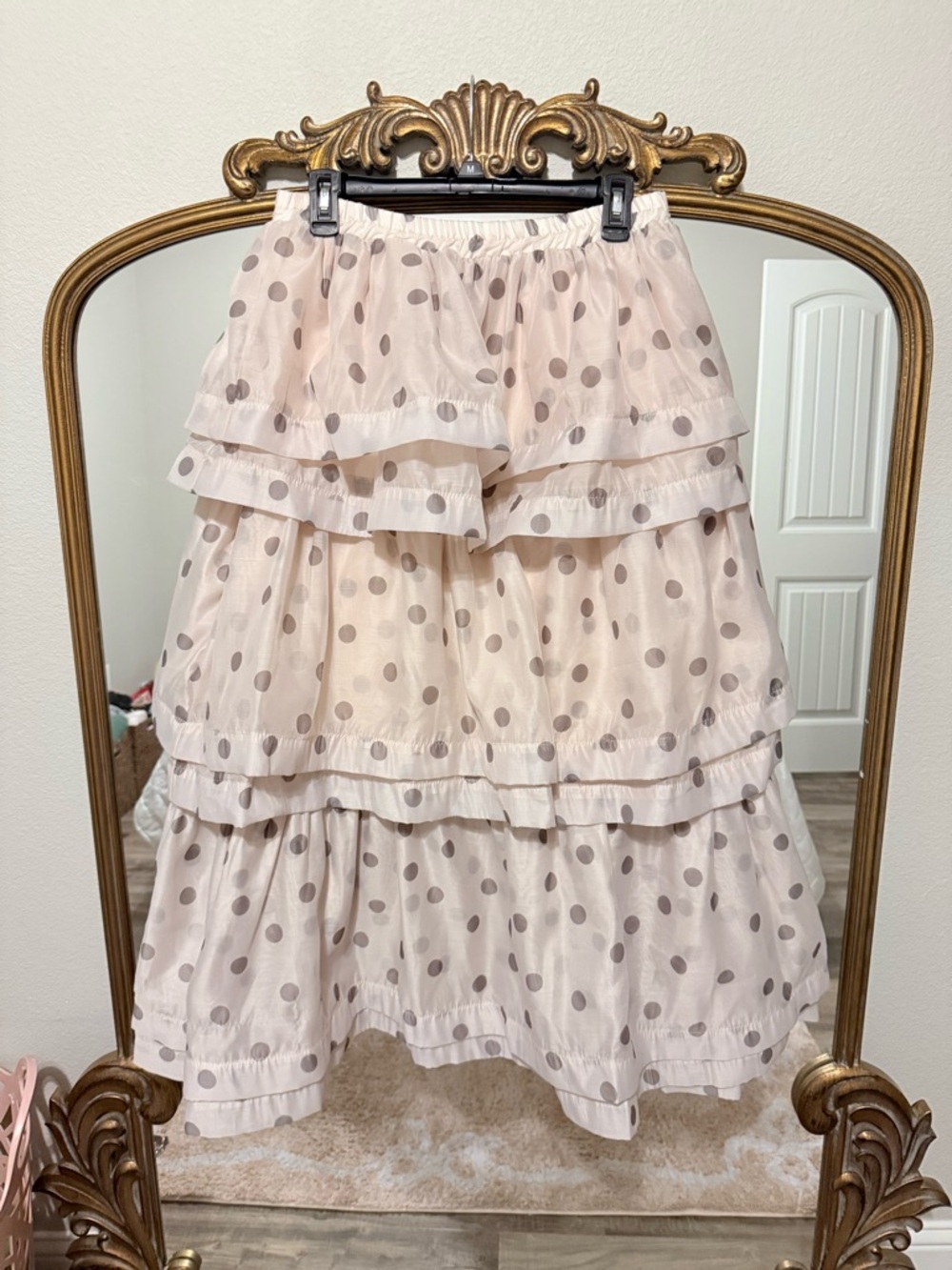 Tiered Polka Dot Skirt